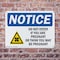 Signmission Do Not Enter If You Are Pregnant OSHA Notice Sign, Plastic, 10in W x 7in L, 2PK OS-2PACK-NS-P-710-L-11188 - alternate 6